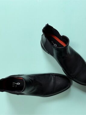 Mix No. 6 Black Leather Chelsea Boots